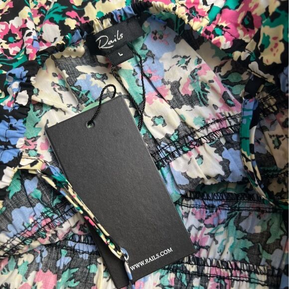 Rails Carmen Wildflower Meadow Floral Cotton Sundress Large NEW MSRP $228 - Picture 10 of 12